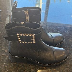Zadig and Voltaire ankle boots W’s size 38 NWOB Black with rhinestone detail